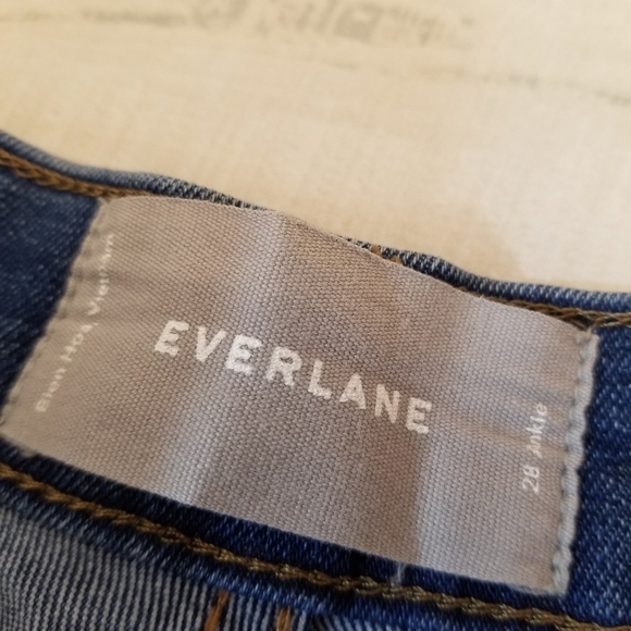 {28} Everlane Ankle Distressed Jean Raw Hem - Picture 10 of 12